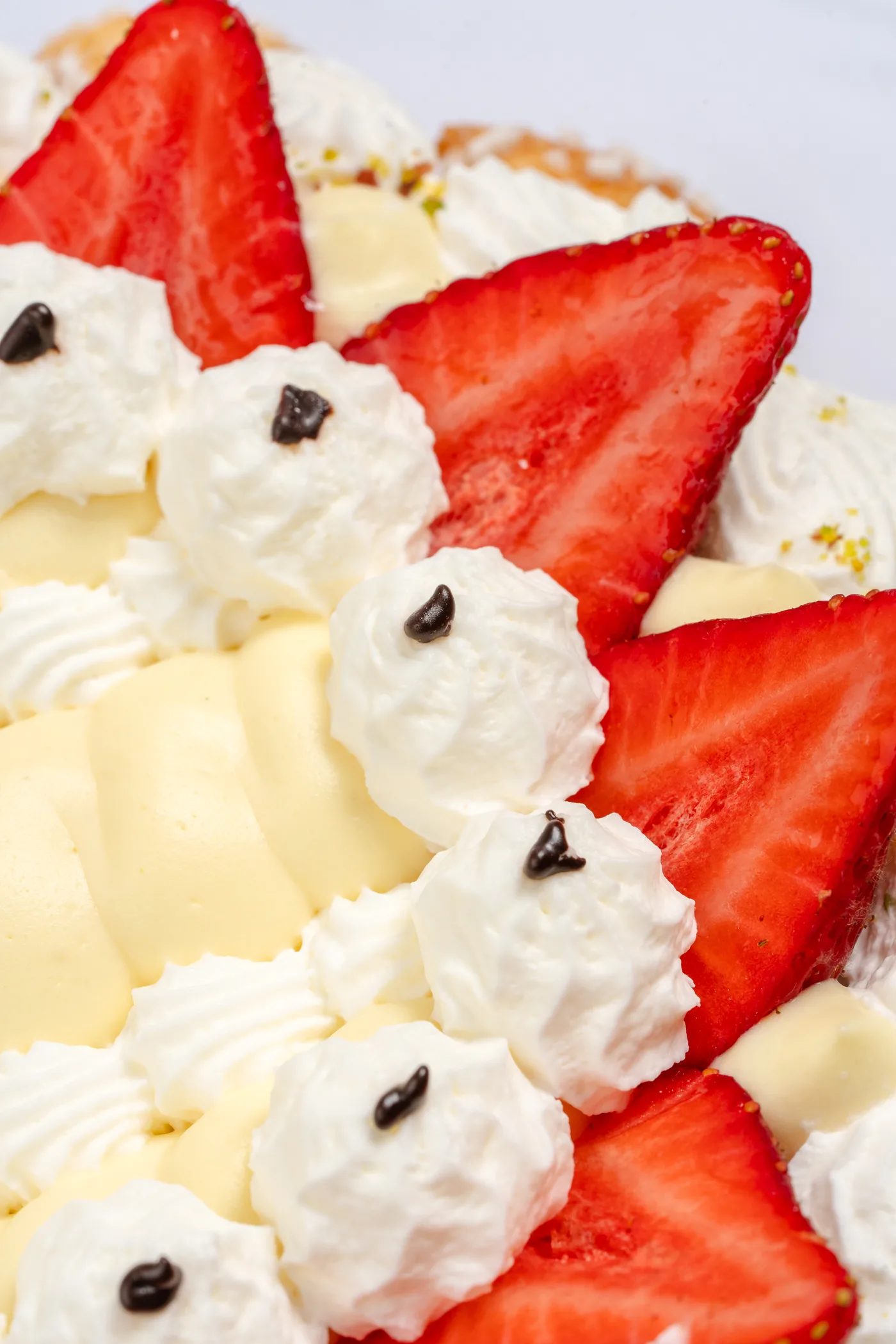 Fragole e panna, pasticceria fresca
